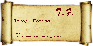 Tokaji Fatima névjegykártya